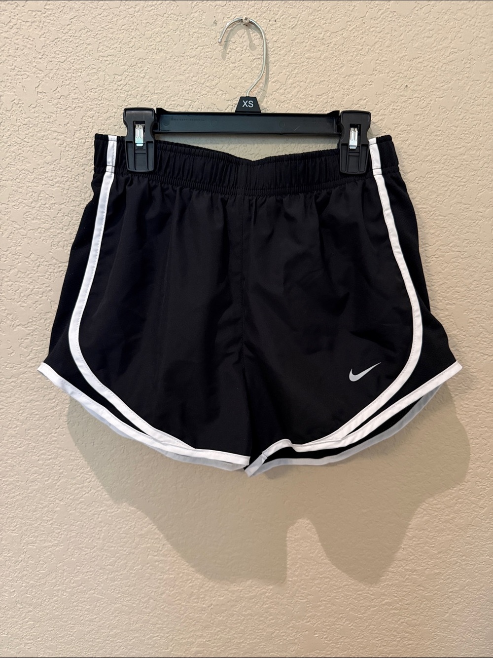 Nike Black Athletic Shorts with White Trim